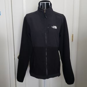 The North Face Black Denali Fleece Jacket Coat Fall Full Zip M Retro